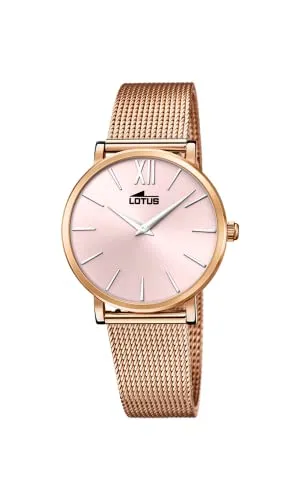 Lotus Smart Casual 18733/1 Damenarmbanduhr - Elegante Damen-Analoguhr aus Edelstahl mit rundem Gehäuse und Mineralglas, ideal für stilbewusste Frauen, die Wert auf Qualität legen.