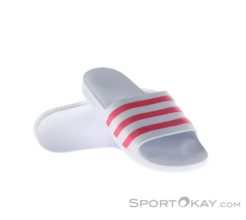 adidas Adilette Aqua Sandalen - Weiß - 4 - Stylische und bequeme Freizeitsandalen mit schnelltrocknenden Materialien. Die weiche Polsterung im Fußbett sorgt für hohen Komfort beim Tragen. Ideal für Freizeitaktivitäten.