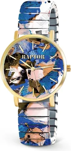 Raptor Quarzuhr Colorful Edition - Armbanduhren mit farbenfrohem Edelstahlzugarmband, 3 ATM wasserdicht und hochwertigem Quarzuhrwerk für stilvolle Damen.