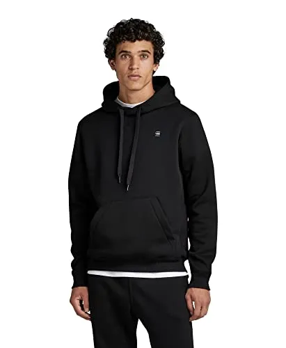 G-STAR RAW Herren Premium Core Hooded Sweater - Kapuzenpullover für Herren mit überkreuzter Vorderseite und stilvollem Rippdesign – ideal für lässige Looks und höchsten Tragekomfort.