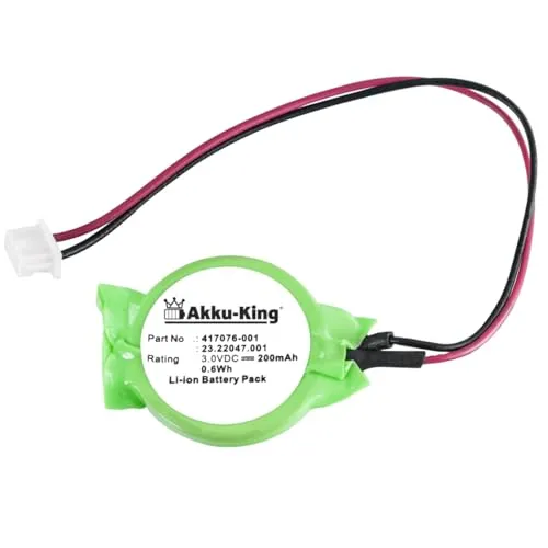 Backup, CMOS Knopfzelle kompatibel mit Acer 23.22047.001 - Li-Ion 200mAh - für Aspire 3020, TravelMate 240, 250, Compaq CQ50