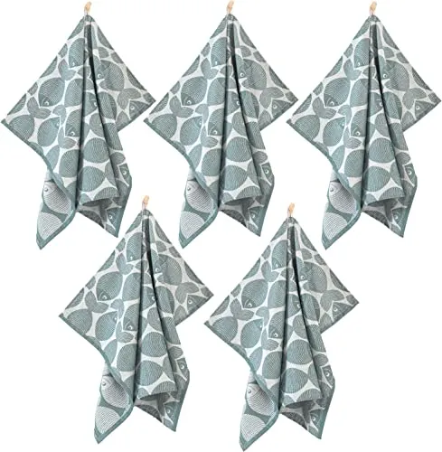 ZWOLTEX 5er Set Jacquard Geschirrtücher | Premium Küchentücher in Türkis - Entdecken Sie die hochwertigen Geschirrtücher aus 100% ägyptischer Baumwolle. Mit einzigartiger Ultrasoft-Technologie bieten sie maximale Saugfähigkeit und Weichheit – ideal für den täglichen Einsatz in der Küche.