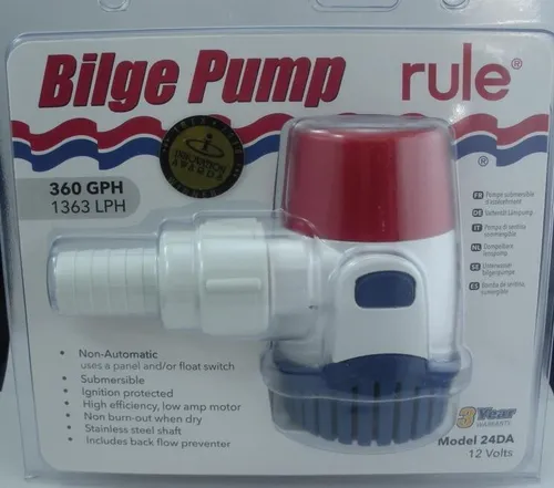Regel 24DA Bilgepumpe 360 GPH 12 Volt
