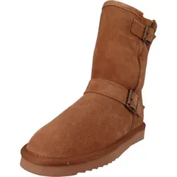 Warmbat Australia Damen Sportliche Stiefel Kangaroo KNG 3267 Braun - Größe 37 - Sportliche Stiefel aus hochwertigem Wildleder, warm gefüttert und mit abriebfester Gummisohle. Ideal für entspannte Freizeitaktivitäten und sorgt für hohen Tragekomfort.
