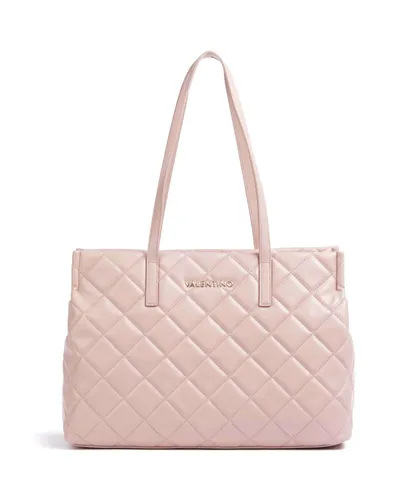 VALENTINO BAGS Damen Handtasche Rosa - Elegante rosa Schultertasche mit Laptopfach, ideal für stilbewusste Frauen. Mit zwei Henkeln und modernem Design ist sie perfekt für Alltag und Büro.