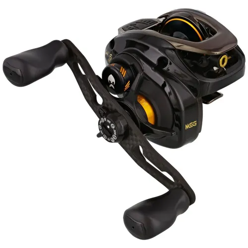 Westin W6-Bc 200 Msg Rh Stealth Gold 10+1Bb Baitcaster - Angelrolle für Süßwasserangeln mit 10+1 Kugellagern, ideal für Hecht, Zander und Barsch. Leichter Schnureinzug von 78 cm pro Umdrehung und hohe Übersetzung von 7,3:1.