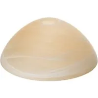 Orion Lightstyle Lampenschirm Alabaster Beige Ø 25 cm Glas in beige von ORION LIGHTSTYLE