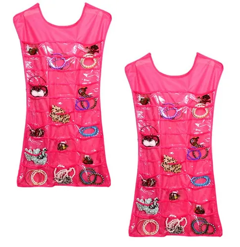 BAYLI Schmucketui 2er SET - 75cmx42cm Schmuckaufbewahrung Ketten mit 30 Fächer Schmuckau