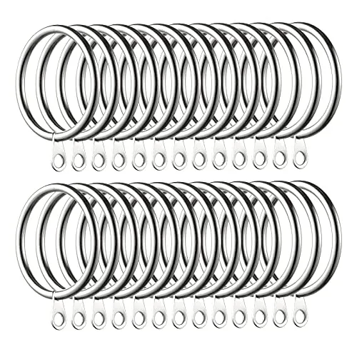 Fippy Gardinenringe 60 Stück in silber von Fippy