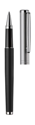 Otto Hutt Tintenroller Design 01 schwarz, matt, ruthenium