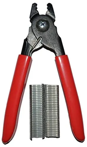 Wurstclipper mit 60 Clips - Handklipper für Wurst - Küchenzangen für das einfache Verschließen von Wursthüllen, mit ergonomischem Design und robustem Edelstahl für eine rutschfeste Handhabung.