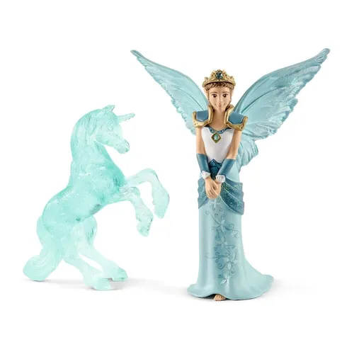 Schleich bayala 70587 MOVIE Eyela mit Einhorn Eisskulptur - Action- & Spielfiguren Set für Kinder von 5-12 Jahren, mit detailgetreuer Eisskulptur und original Lizenz, ideal für kreative Rollenspiele.