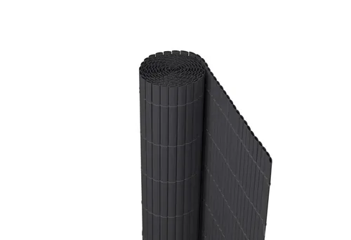 jarolift Sichtschutzzaunmatten PVC Sichtschutzmatte, 80 x 400 cm, grau, (1-St), langlebig, witterungsbeständig, pflegeleicht, für Garten, Balkon
