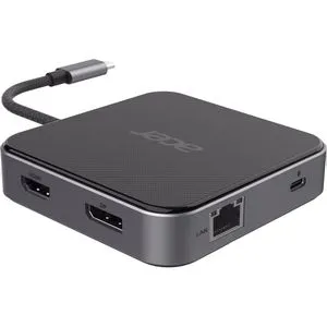 Acer HP.DSCAB.013 - USB-C Dockingstation mit 7 Ports, vielseitig und ideal für erweiterte Konnektivität