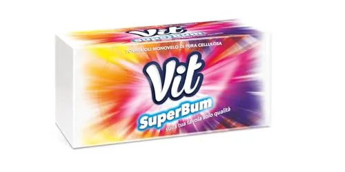 Vit, monovelo, Servietten – 1 Pack