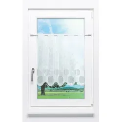 Scheibengardine Lysel - Kringel Muster 