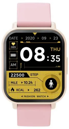 DENVER SWC-176RO Rose - Bluetooth Smartwatch mit Anruffunktion - Elegante Smartwatch mit 1.81