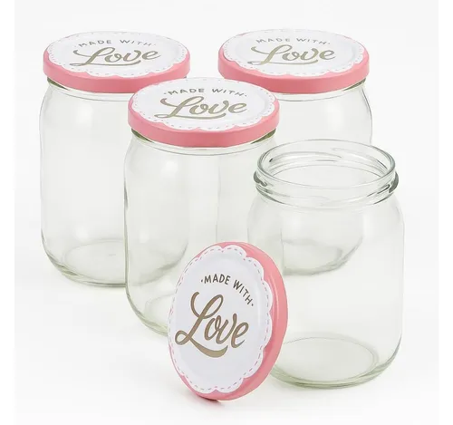 Blumixx Einmachglas mit Schraubdeckel für Erntezeit, Konservierung & schöne Aufbewahrung, (24-tlg)