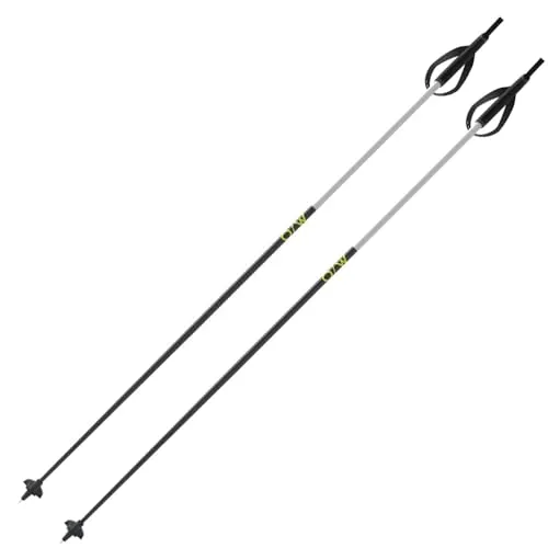 One Way Langlauf Skistöcke Diamond ALX - 140cm - Aluminium Nordic Ski Stöcke - ergonomischer Griff - für Skating/Klassik - Langlaufstöcke Langlauf Skistecken mit XC Basket
