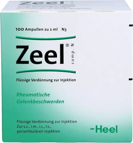 Zeel Comp. N 100 ST - Homöopathisches Arzneimittel zur Injektion bei rheumatischen Gelenkbeschwerden, unterstützt die Beweglichkeit und Linderung von Schmerzen.