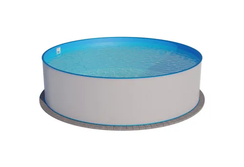 Planet Pool Rundpool Exklusiv 420x120 cm - Hochwertiger Stahlwandpool aus feuerverzinktem Stahl, langlebig und ideal für DIY-Projekte. Erfülle dir den Traum vom eigenen Pool!
