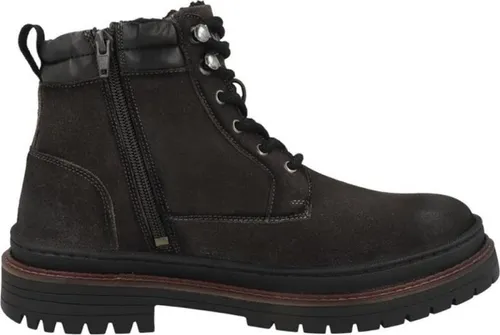 Dockers Herren Boots 51CR101-210300 - Braune Schnürstiefel für den Winter - Bequeme Dockers Schnürboots aus Veloursleder mit warmem Futter und praktischem Innenreißverschluss. Ideal für kalte Tage, mit rutschfester Sohle und lässigem Design.