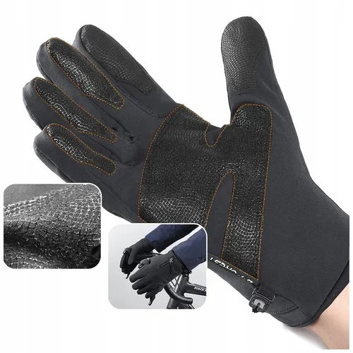 HURTEL WINTER ANTI-RUTSCH HANDYHANDSCHUHE FÜR FAHRRAD GRÖSSE L
