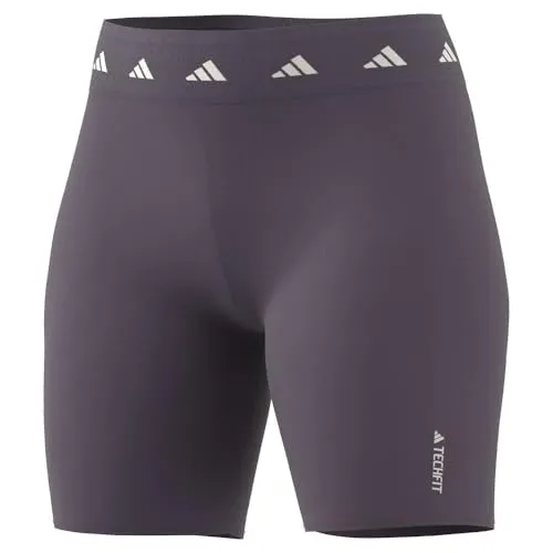 adidas Damen Techfit Bike Short Leggings, shadow violet, L von adidas