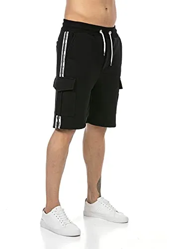 Redbridge Cargoshorts Kurze Hose Sweatpants Knielang Premium Qualität Schwarz S