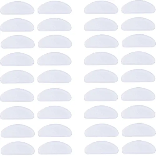 Paar Adhesive Nasenpads Brillen Pads Rutschfeste Silikon Nasenpolster für Brillen Sonnenbrillen, 1 mm (Transparent) 18