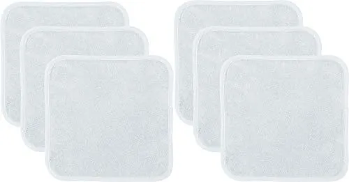 Erwin Müller Microfaser Abschminktücher weiß Größe 30x30 cm, Make-up Entferner, Gesichtsreinigung 6er-Pack