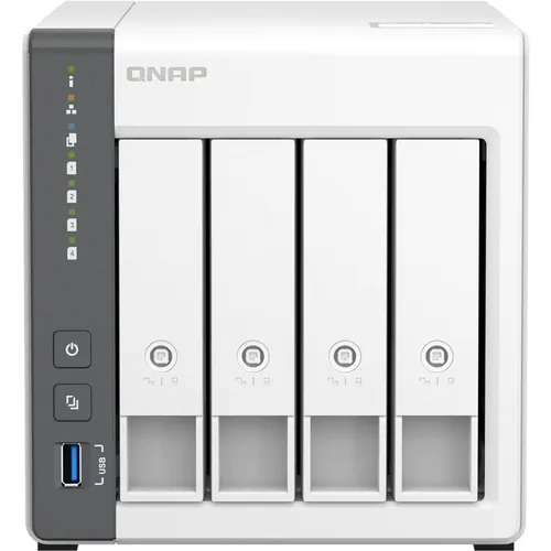 Qnap TS-433-4G NAS System 4-Bay - Schnelles 2,5Gbit LAN, ideale zentrale Datenverwaltung für Home-Offices und kleine Unternehmen