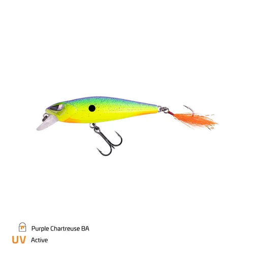 Zeck BarschAlarm Hitch 7,5cm 10,7g 0,8m Purple Chartreuse