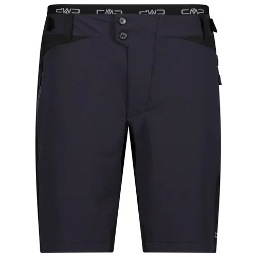 CMP Herren Radhose kurz XXL - Grau - Fahrradhosen mit herausnehmbarer Innenhose und Sitzpolster für optimalen Komfort beim Mountainbiken.