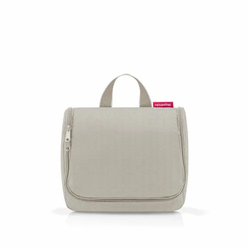reisenthel Kulturbeutel Toiletbag Herringbone Sand WH6049 in weiß von reisenthel