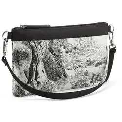 reisenthel Handtasche Mini Pouch Jacquard Grey LO1041 - Handtasche aus hochwertigem recyceltem Polyester mit edlem Jacquard-Design, vielseitig als Clutch oder Schultertasche nutzbar – ideal für stilbewusste Frauen.
