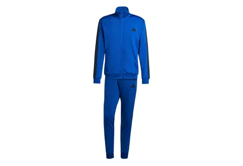 ADIDAS Herren Sportanzug 3-Streifen Tricot - Trainingsanzug aus 100 % recycelten Materialien, ideal für stylische und bequeme Freizeitaktivitäten. Individuell regulierbarer Bund für optimalen Tragekomfort.