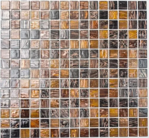 Glasmosaik Mosaikfliesen gold beige kupfer braun Duschrückwand Fliesenspiegel MOS54-1306