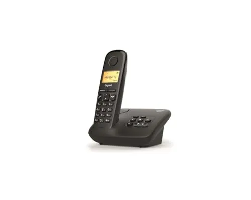 Gigaset AL170A Solo DECT-Telefon - Festnetztelefon mit Anrufbeantworter und Freisprecheinrichtung, 50 Eintragungen im Telefonbuch, strahlungsarm und ideal für den täglichen Gebrauch.