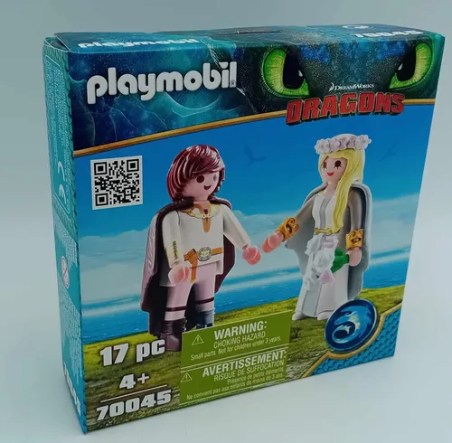 Playmobil 70045 Dragons Astrid und Hicks Hochzeit Braut Bräutigam Neu Drachen