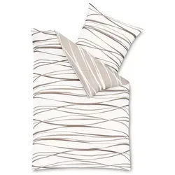 Kaeppel Mako-Satin Bettwäsche Motion 584/646 155x220 cm / 80x80 cm - Bettwäsche-Set aus hochwertigem Mako-Satin, glänzend und farbenfroh, ideal für stilvolle Schlafzimmer und höchsten Schlafkomfort.