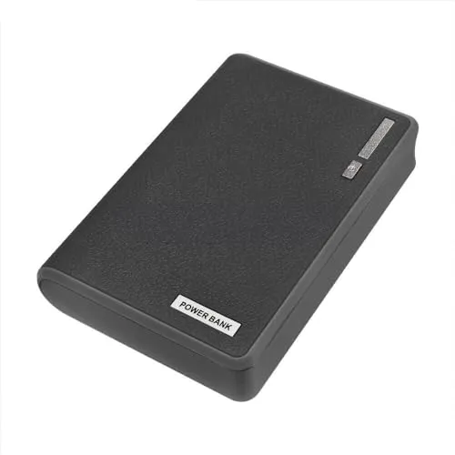 MakerMind Power Bank Gehäuse 20.000mAh Schwarz USB für 4x 18650 Lithiumbatterien