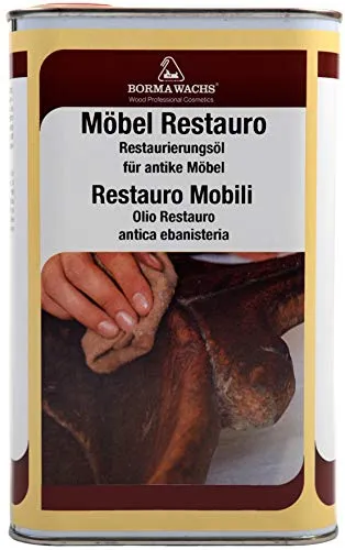 500ml Möbel Restauro Öl - Restaurierungsöl für mittleres Holz - Holzöle - Ideal zur Auffrischung von antiken Möbeln, beseitigt Kratzer und verleiht neuen Glanz.