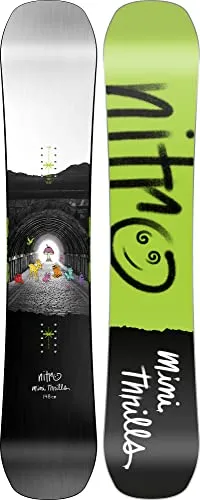 Nitro Snowboards Jungen Mini Thrills BRD ´23, Freestyleboard, Twin, Flat-Out Rocker, Urban, Progressive, 148