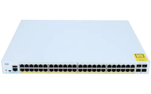Cisco Catalyst 1000-48P-4X-L Switch - 48 Ports Managed - Netzwerk-Switch mit 48 Ports, PoE+ Unterstützung und 370 W PoE-Budget für effiziente Energieversorgung in Netzwerken.