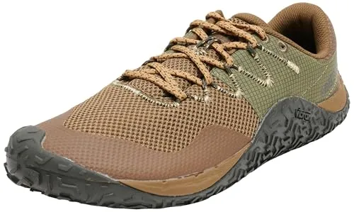Merrell Trail Glove 7 Herren Minimal-Laufschuhe - Laufschuhe für Herren mit natürlicher Fußpositionierung, Vibram EcoStep Laufsohle für maximalen Halt und FLEXconnect Flexrillen für verbesserten Bodenkontakt.
