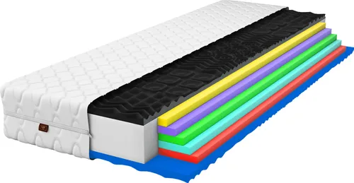 Matratze 80x200 Schaummatratze Eco Complex Max Massagefunktion 21 cm mit gestepptem Bezug H3/H4 Mittelfest