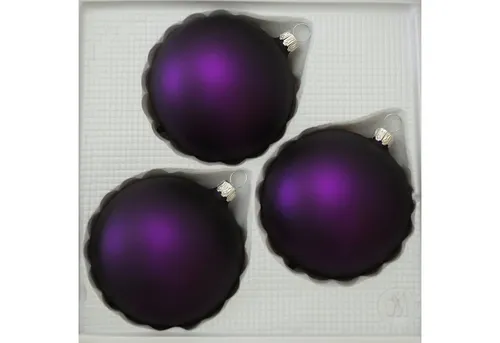 Weihnachtsbaumschmuck Lila von Lauschaer Glas