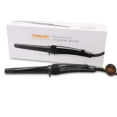 Termix Evolution professioneller Lockenwickler. Lockenstab mit Temperaturregler und Berührungssensor. ProTech-Sicherheitssystem. Sofortige Erwärmung. Thermohandschuh im Lieferumfang enthalten. Schwarz