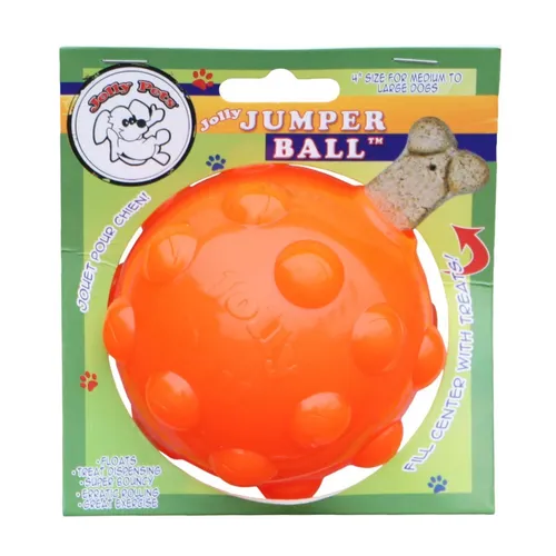 Jolly Jumper Ball Orange 10 cm Belohnungs Ball für Hunde